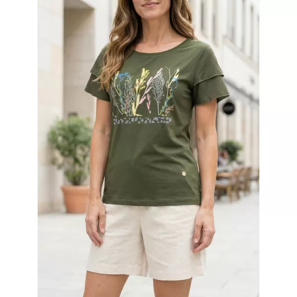  Dámské triko KIXMI RIANNA MILITARY 