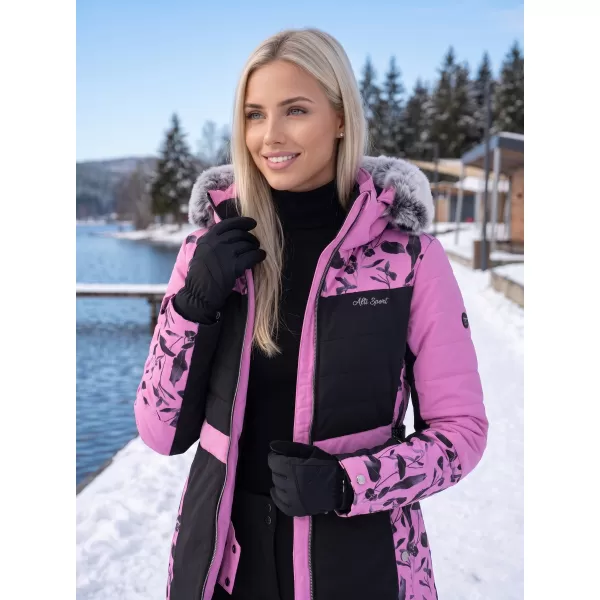  Dámská zimní bunda ALTISPORT BIANCA FIALOVÁ 