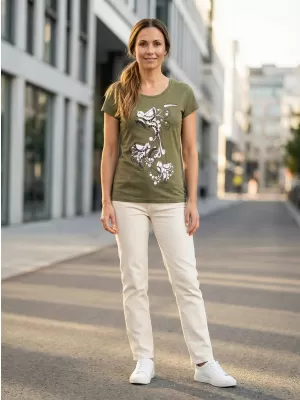 Dámské triko ALTISPORT ALW179122 KHAKI