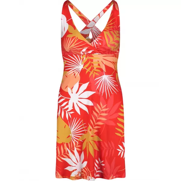  Dámské šaty NORDBLANC V-NECK NBSLD7804 ORANŽOVÝ INKOUST 