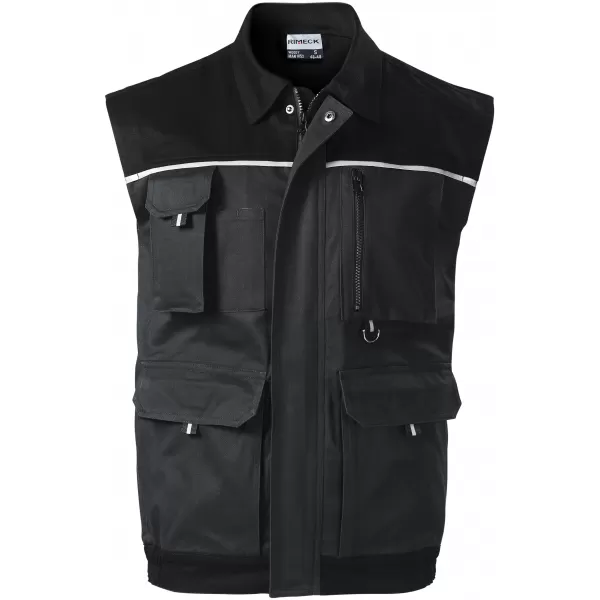  Pánská pracovní vesta RIMECK WOODY W52 EBONY GRAY 