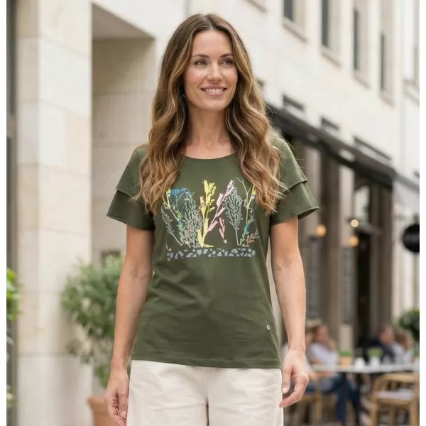  Dámské triko KIXMI RIANNA MILITARY 