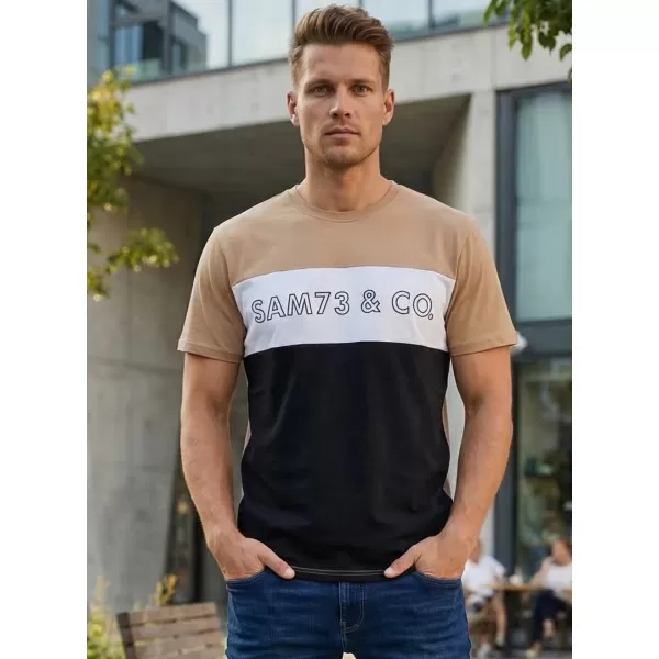 Pánské triko  SAM 73 SEAMUS MT 828 ZLATÁ 