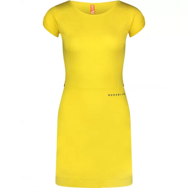  Dámské šaty NORDBLANC WAISTLINE NBSLD7805 ŽLUTÁ 