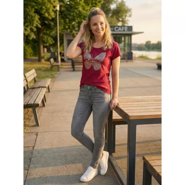  Dámské triko KIXMI ROSIE VÍNOVÁ 