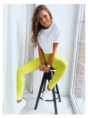 Dámské legíny DSTREET HEALTHKICK ŽLUTÁ