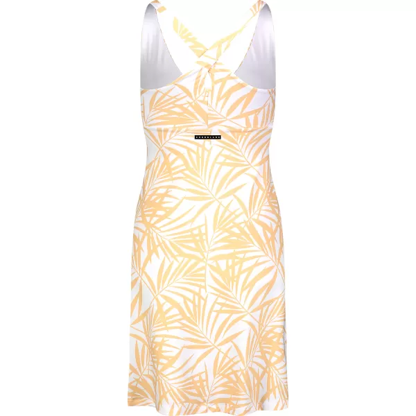  Dámské šaty NORDBLANC V-NECK NBSLD7804 ŽLUTÁ/BÍLÁ 