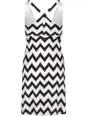 Dámské šaty NORDBLANC V-NECK NBSLD7804 ČERNÁ