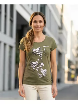 Dámské triko ALTISPORT ALW179122 KHAKI