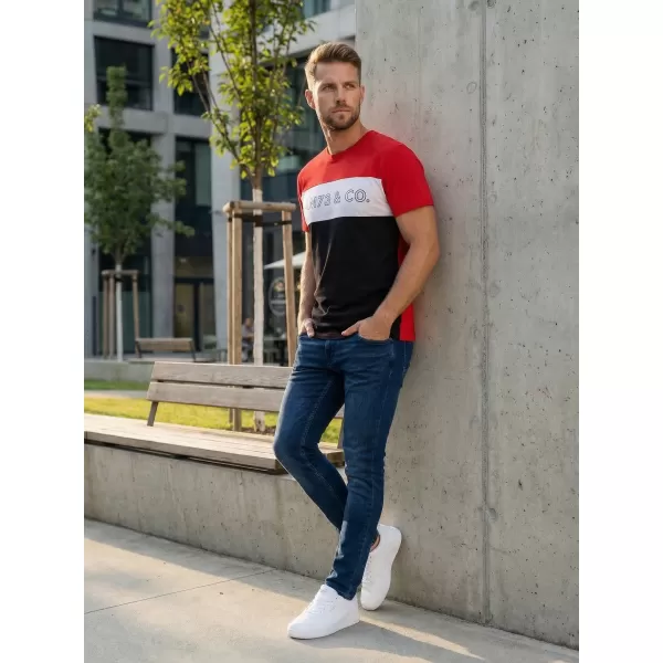  Pánské triko  SAM 73 SEAMUS MT 828 ČERVENÁ 