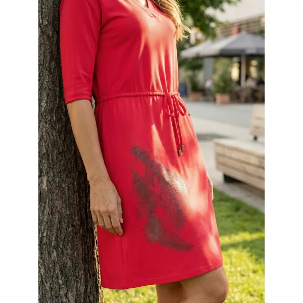  Dámské šaty ALTISPORT ALW112/ANIKA ČERVENÁ 