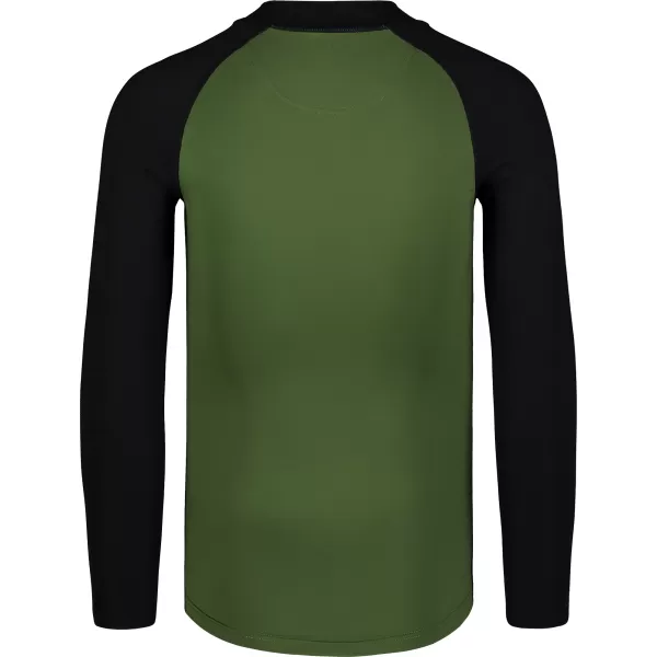  Pánské triko s UV ochranou NORDBLANC SURFER NBSMF7867 ZELENÁ/ČERNÁ 