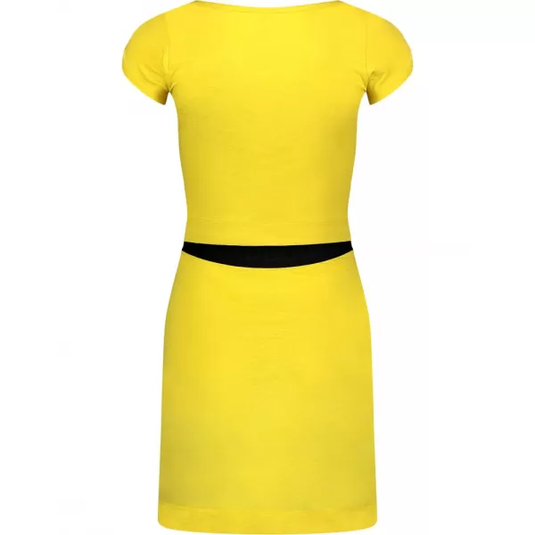  Dámské šaty NORDBLANC WAISTLINE NBSLD7805 ŽLUTÁ 