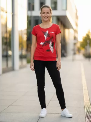 Dámské triko ALTISPORT ALW178120 ČERVENÁ