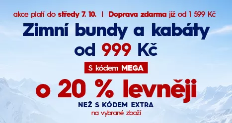 Zimní bundy a kabáty od 999 Kč