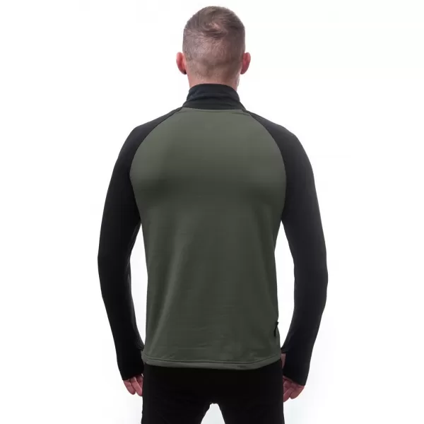  Pánské termo triko SENSOR COOLMAX THERMO OLIVE GREEN/BLACK 