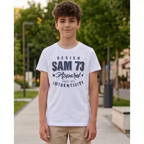  Chlapecké triko  SAM 73 JANSON KT 504 BÍLÁ 
