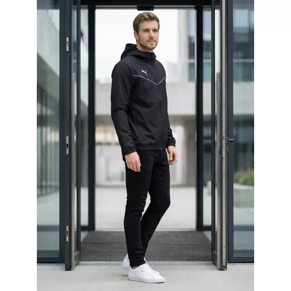  Pánská bunda PUMA TEAMRISE ALL WEATHER JACKET 657396-03 BLACK 