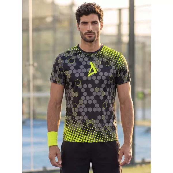  Pánské funkční triko premium ALTISPORT VOJ/ALM005TR01 ČERNOŽLUTÁ 