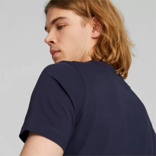  Pánské triko PUMA ESS+ 2 COL LOGO TEE 586759-07 BLUE 