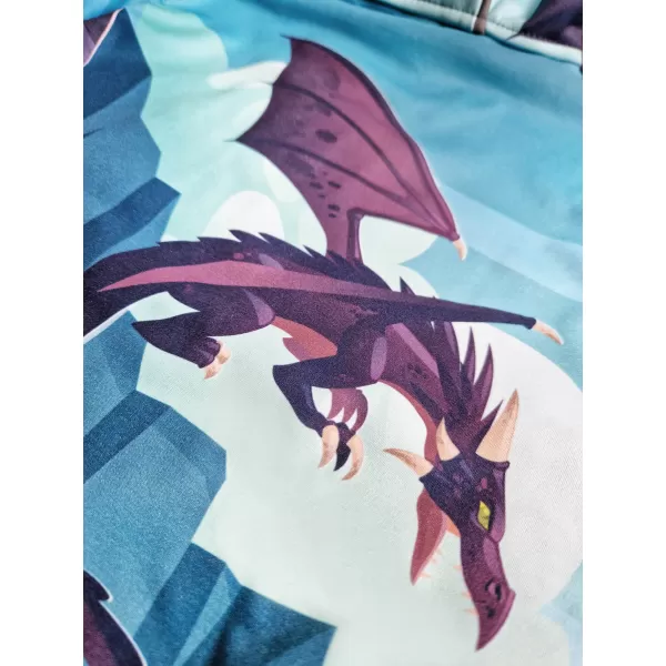  Dětská softshellová bunda WAMU DRAGON FANTASY MODRÁ 