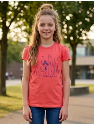 Dívčí triko SAM 73 IELENIA KT 506 JASNÁ RŮŽOVÁ