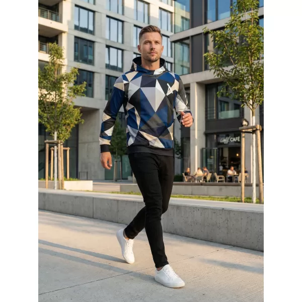  Pánská mikina premium ALTISPORT VOJ/ALM007MI01 NÁMOŘNÍ MODRÁ/HNĚDÁ 