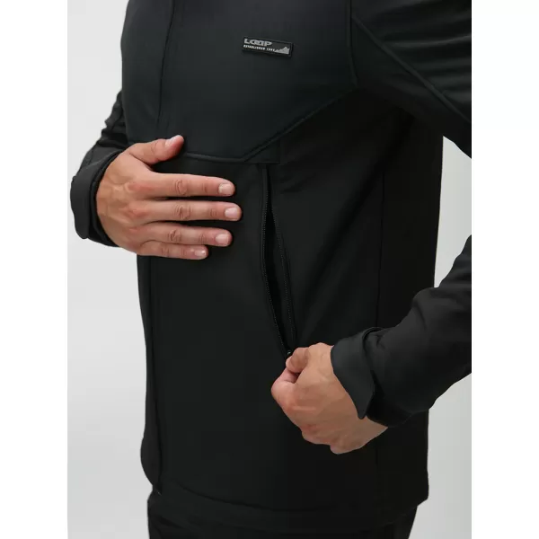  Pánská softshellová bunda LOAP LUPP XLM2303 ČERNÁ 