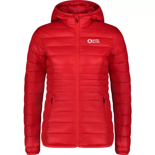  Dámská prošívaná bunda NORDBLANC SPARKLE NBWJL7947 ČERVENÁ 