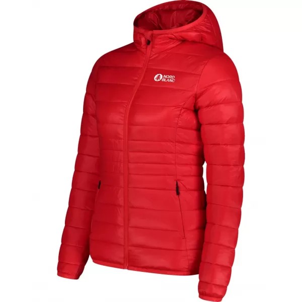  Dámská prošívaná bunda NORDBLANC SPARKLE NBWJL7947 ČERVENÁ 