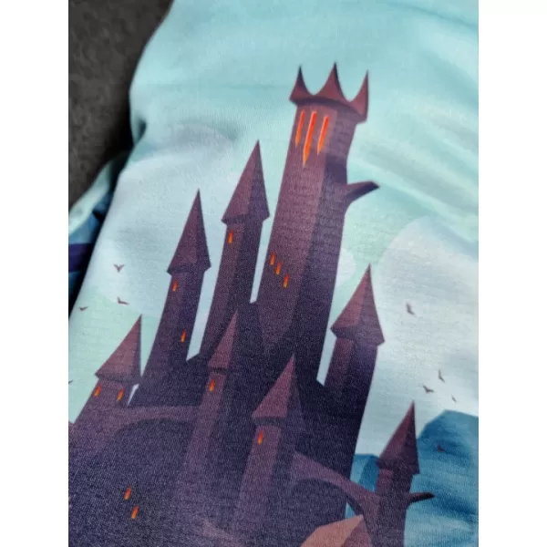  Dětské softshellové kalhoty WAMU DRAGON FANTASY MODRÁ 