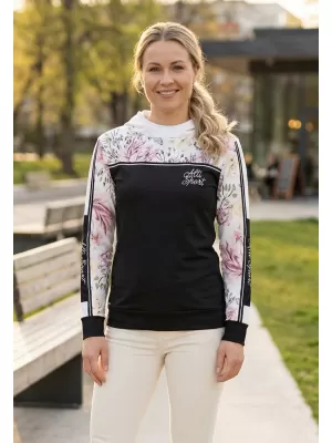 Dámská mikina premium ALTISPORT VOJ/ALW008MI01 ČERNÁ