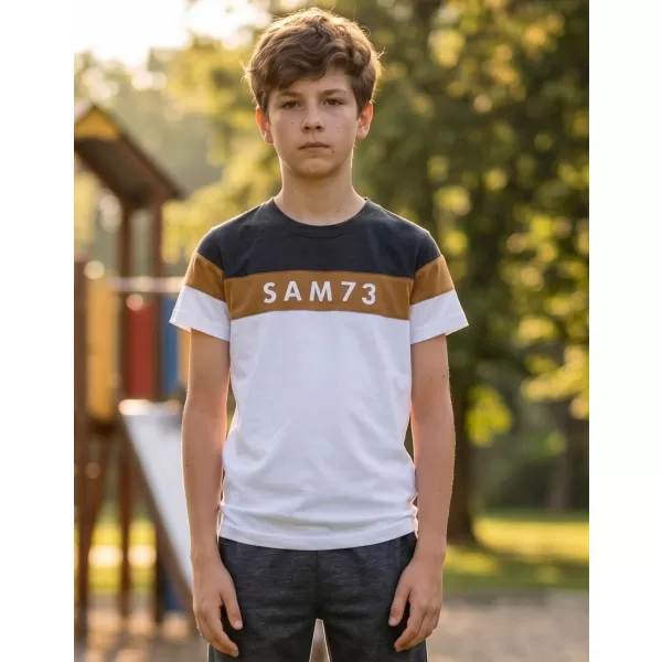  Chlapecké triko  SAM 73 KALLAN KT 503 BÍLÁ 