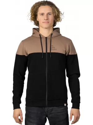 Pánská mikina HANNAH FEZCO HOODY ANTHRACITE/COCA MOCHA
