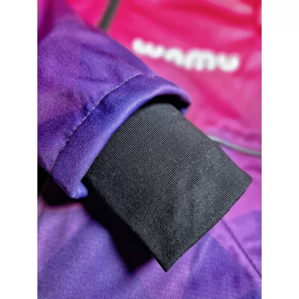  Dětská softshellová bunda WAMU MOZAIKA FIALOVÁ 