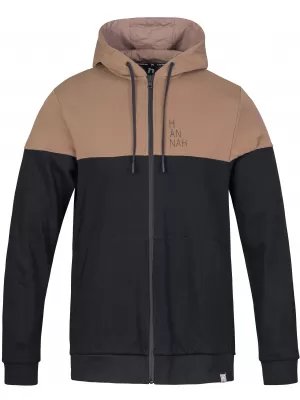 Pánská mikina HANNAH FEZCO HOODY ANTHRACITE/COCA MOCHA