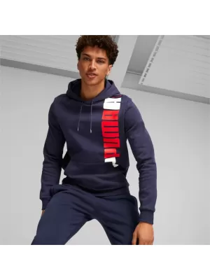 Pánská mikina PUMA ESS+ LOGO LAB HOODIE FL 675919-06 BLUE