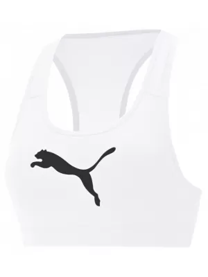 Dámská podprsenka PUMA MID IMPACT 4KEEPS GRAPHIC BRA PM 520306-52 WHITE