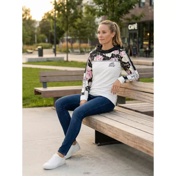  Dámská mikina premium ALTISPORT VOJ/ALW008MI01 BÍLÁ 