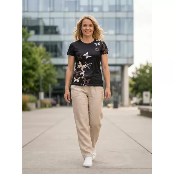  Dámské funkční triko premium ALTISPORT VOJ/ALW002TR01 ČERNOHNĚDÁ 