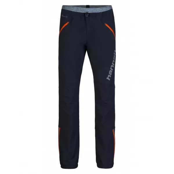  Pánské kalhoty HANNAH KASH PANTS ANTHRACITE (ORANGE) 