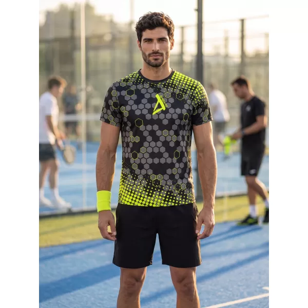  Pánské funkční triko premium ALTISPORT VOJ/ALM005TR01 ČERNOŽLUTÁ 