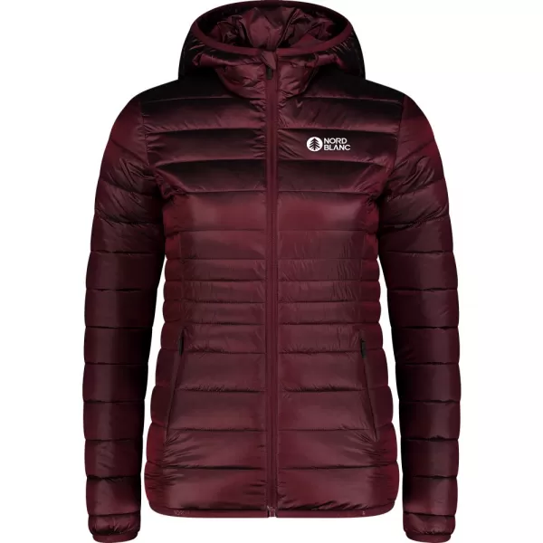  Dámská prošívaná bunda NORDBLANC SPARKLE NBWJL7947 VÍNOVÁ 