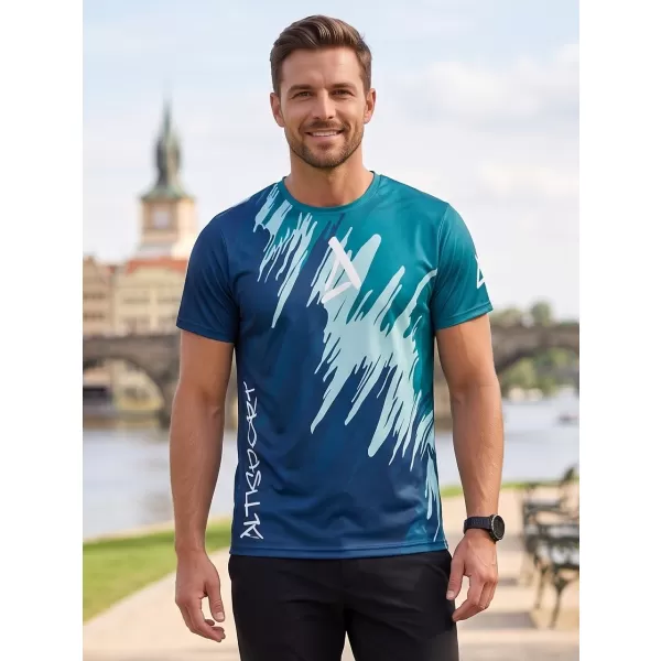  Pánské funkční triko premium ALTISPORT VOJ/ALM006TR01 PETROLEJOVÁ/MODRÁ 