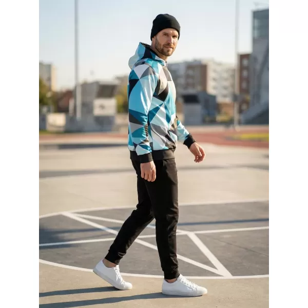  Pánská mikina premium ALTISPORT VOJ/ALM007MI01 MODRÁ/ŠEDÁ 
