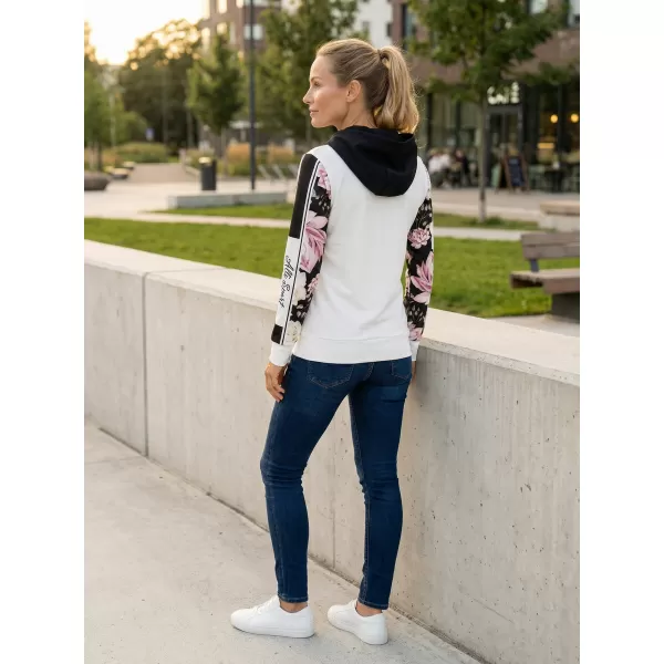 Dámská mikina premium ALTISPORT VOJ/ALW008MI01 BÍLÁ 