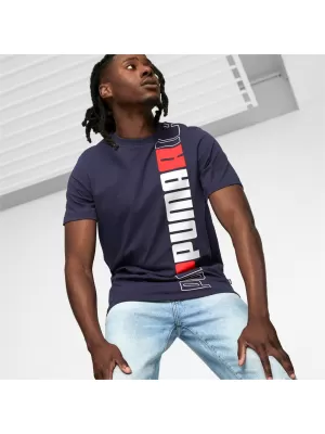 Pánské Triko PUMA ESS+ LOGO LAB TEE 675916-06 BLUE