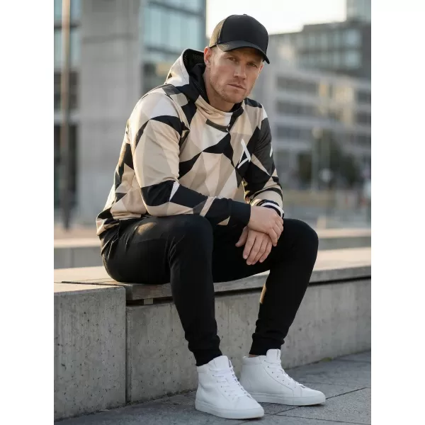  Pánská mikina premium ALTISPORT VOJ/ALM007MI01 HNĚDÁ 