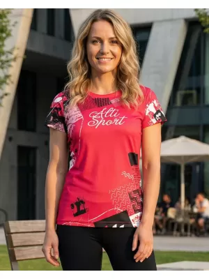 Dámské funkční triko premium ALTISPORT VOJ/ALW009TR01 ČERVENÁ