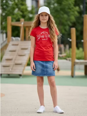 Dívčí triko SAM 73 JANLI KT 507 ČERVENÁ